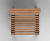 v56 - contemporary hardwood and steel single outdoor chair 3