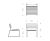 v56 - contemporary hardwood and steel single outdoor chair 4
