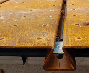 Dotsdeck™ Variados - corten steel bridge decking for outdoor surfaces
