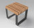 V56 - contemporary hardwood and steel stool 0