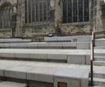 Granite seating, kerbs, steps and tactile paving - Newcastle Cathedral