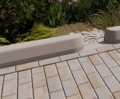Edenkerb - concrete rain garden kerb for sustainable drainage systems