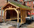 Timber canopy with green roof for NHS wellbeing garden - St James Hospital 3