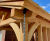 Timber canopy with green roof for NHS wellbeing garden - St James Hospital 9