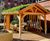 Timber canopy with green roof for NHS wellbeing garden - St James Hospital 0