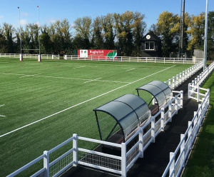 Duralock - modular recycled PVCu sports performance fencing system