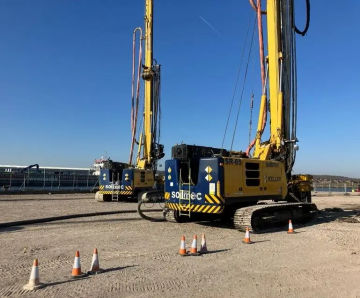 Rigid inclusions and CFA solutions for new warehouse on brownfield site