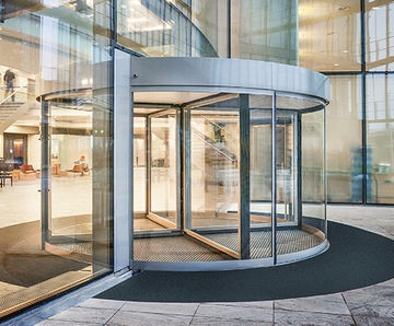 Classic (CL) T5 Series Revolving Door System - aluminium doors for lobbies