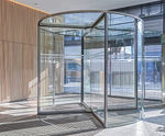 Infinite Full Glass Revolving Door - glass entry door for public spaces