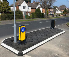 RediPave - recycled rubber traffic islands