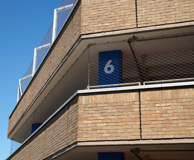Webnet Car Park Wire Mesh - stainless steel safety mesh for car parks