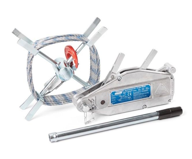 Habegger HIT-Manual Winch - manual steel cable winch for lifting & pulling