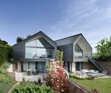 Natural slate roof and wall cladding for home on UNESCO Jurassic Coastline - on this page