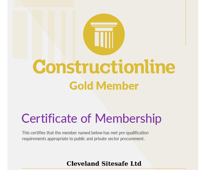 We are a Constructionline Gold accredited manufacturer