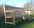 Poplar 1.82m - hardwood outdoor bench for gardens, parks or hotels 10
