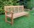 Poplar 1.82m - hardwood outdoor bench for gardens, parks or hotels 0