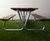Hallon Picnic Table - outdoor pine bench with metal frame 9