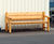 Park Bench England - outdoor wood bench with backrest and armrests 1