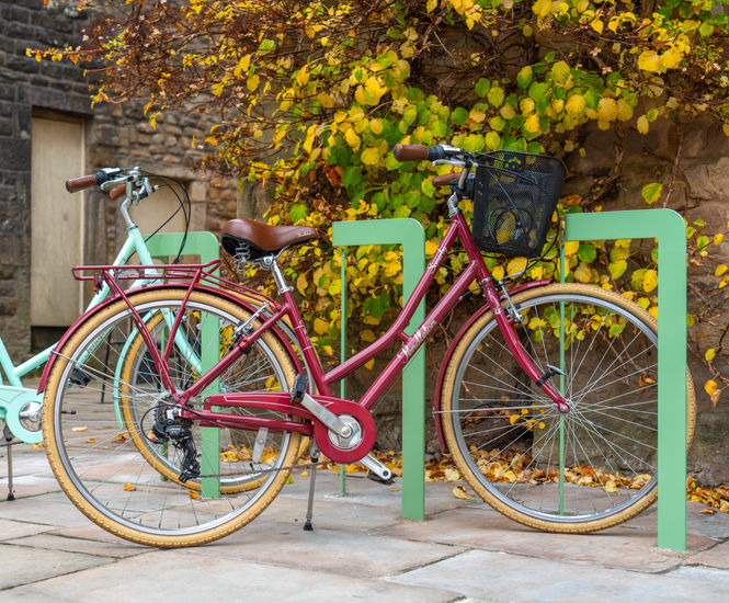 Rosenlund Bicycle Stand - steel bike rack for above ground use