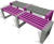 Edge Bench - recycled plastic outdoor 3-seater bench for public spaces 2