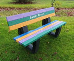 Buddy Bench - recycled plastic playground seating for children