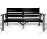 Sloper Seat - recycled plastic outdoor 3 seater bench with armrests - on this page