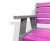 Sloper Seat - recycled plastic outdoor 3 seater bench with armrests 2