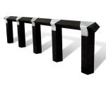 Plaswood Recycled Plastic Birdsmouth Fencing - low boundary for walkways