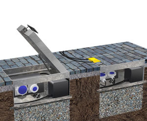In Ground Box Unit - galvanised steel in-ground outdoor power unit