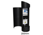 Sloped top power bollard