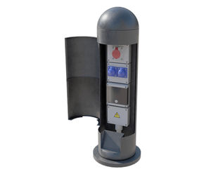 Power bollard with domed top