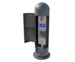 Power bollard with domed top