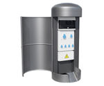 Power bollard with button top
