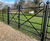 Traditional style steel entrance gates - made to order metal estate gates 6