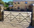 Traditional style steel entrance gates - made to order metal estate gates 0