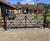 Traditional style steel entrance gates - made to order metal estate gates 2
