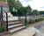 Traditional-style 4-bar steel estate and parkland fencing 4