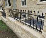 Traditional Vertical Bar Iron Railings - metal boundary fencing