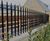 Traditional Vertical Bar Iron Railings - metal boundary fencing 4
