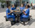 Brimham - square recycled plastic picnic table with accessible seating 1