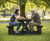 Wainsgate - compact 2-seater recycled plastic picnic table and benches 0