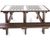 Otley - recycled plastic picnic table with activity top 3
