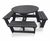 Calder - round recycled plastic 8-seater picnic table with benches 1