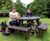 Calder - round recycled plastic 8-seater picnic table with benches 2
