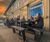 Calder - round recycled plastic 8-seater picnic table with benches 3