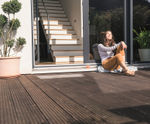 Recycled plastic decking board - 38 x 150 x 3600