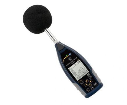PCE-432 Class 1 Sound Level Meter - portable decibel logger with GPS
