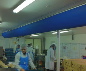 Fabric Ducting - polyester air duct for efficient Cooling/refrigeration