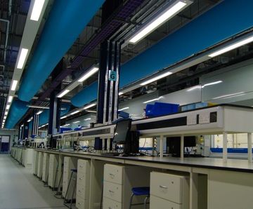 Displacement Ventilation - fabric ducting for low velocity air supply