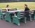 Stonehenge Dining Set - recycled plastic outdoor table and bench set 0